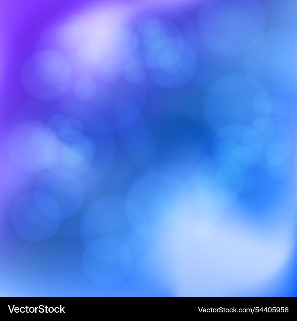 Bokeh on a blue gradient background the layout Bokeh on a blue gradient background the layout vector image