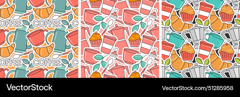 Coffee time seamless pattern design with cacao Coffee time seamless pattern design with cacao vector image