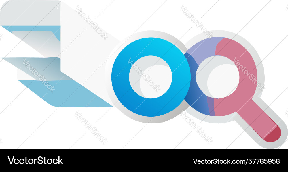 Dynamic ribbon search fluid discovery design vector image