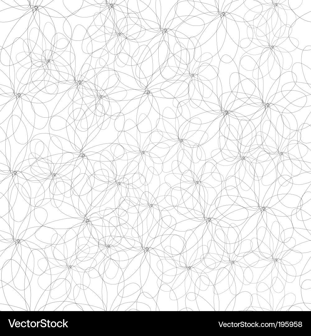 Floral Scroll Pattern vector image