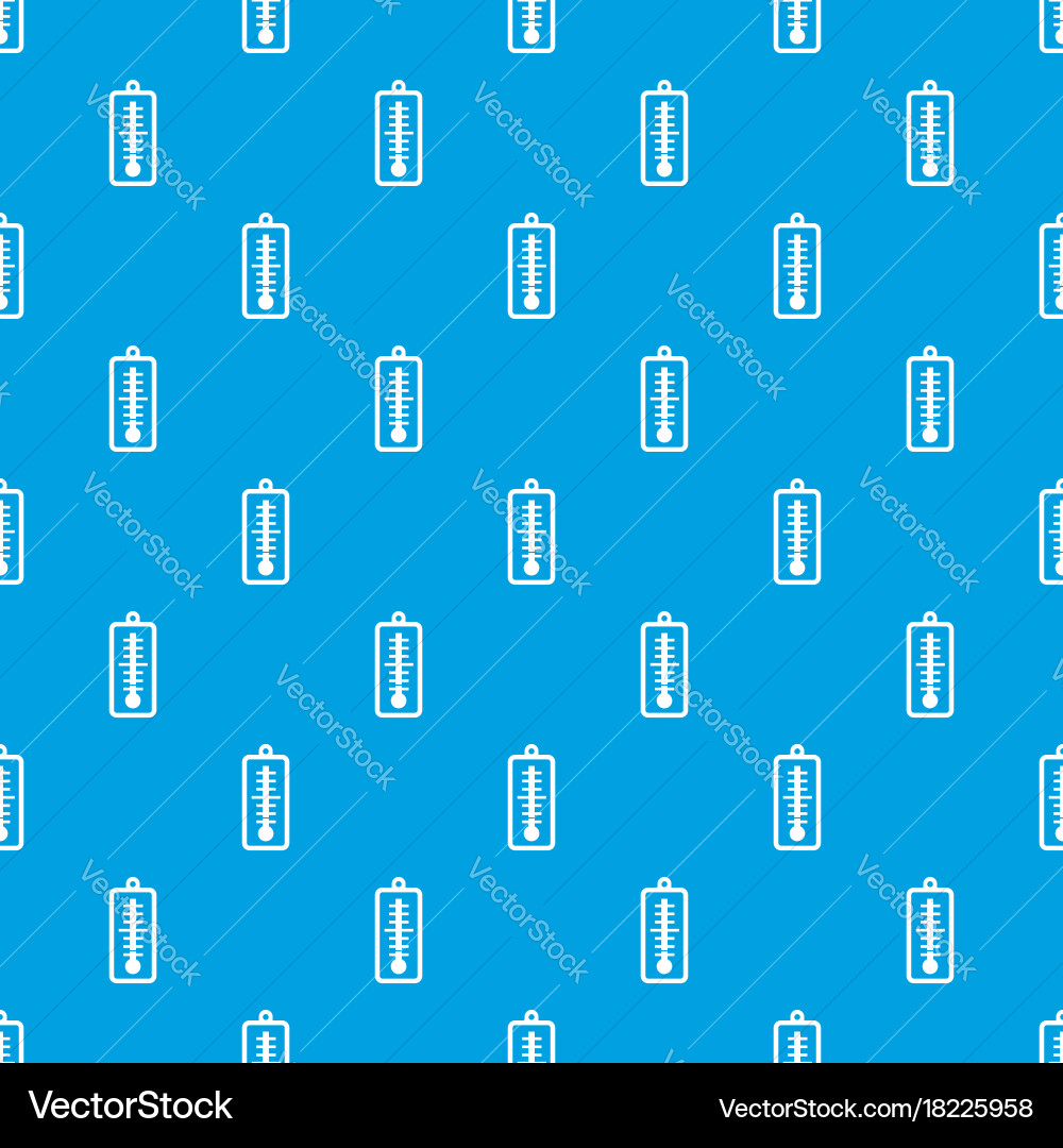 Thermometer indicates low temperature pattern Vector Image