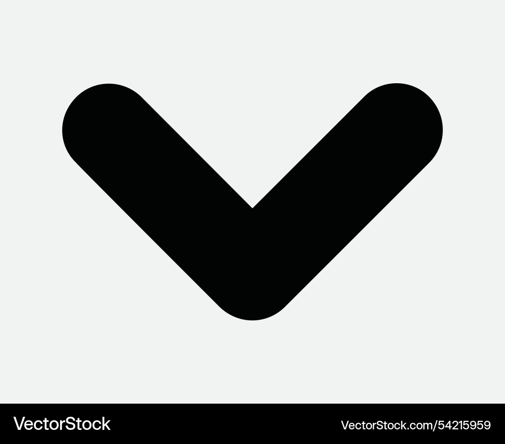 Down caret arrow pointing south point pointer Down caret arrow pointing south point pointer vector image