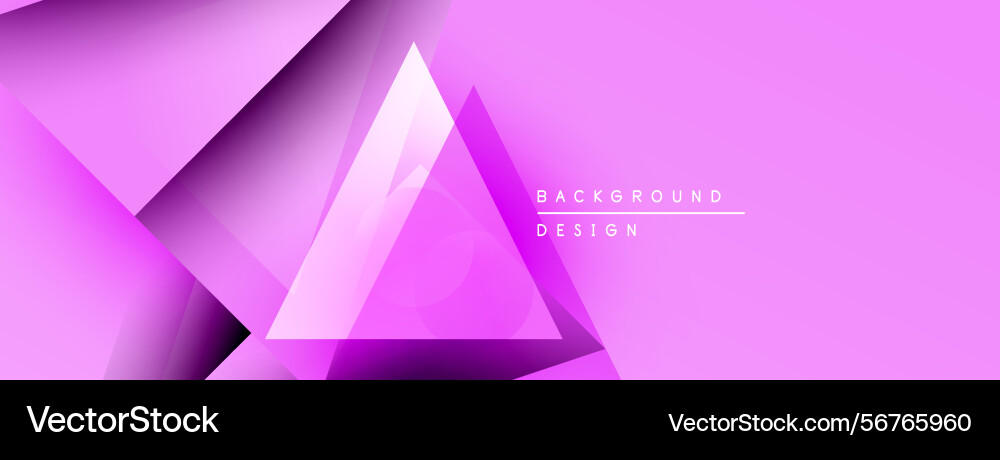 Abstract pink design features overlapping Vector Image