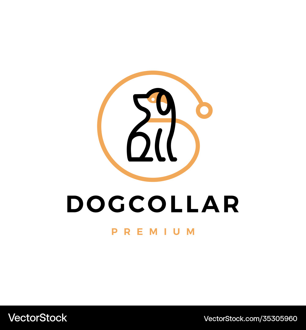 Dog Collar Logo - Premium Icon Vector Image