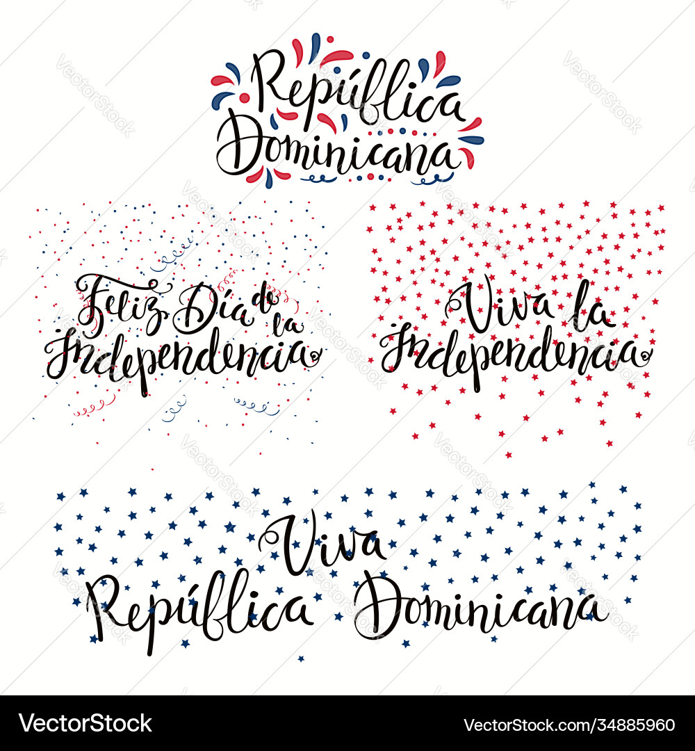 Dominican republic independence day quotes – Royalty-Free Vector |  VectorStock, image size:1000x1080