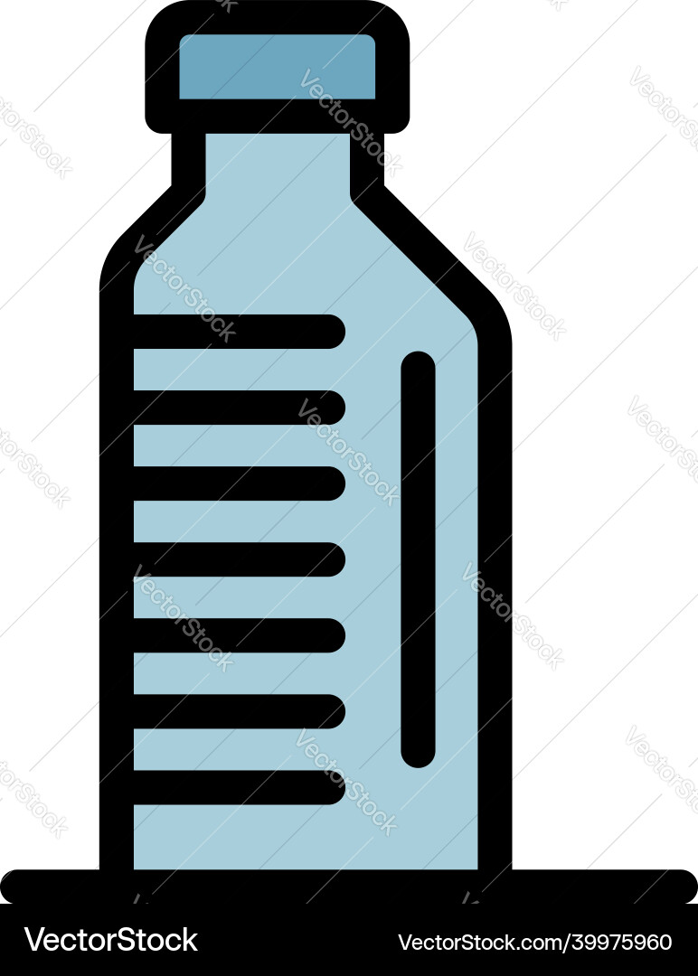 Oil bottle icon color outline Oil bottle icon color outline vector image