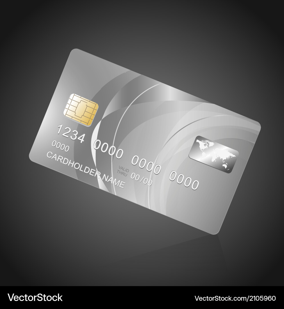 Vip card silver on black