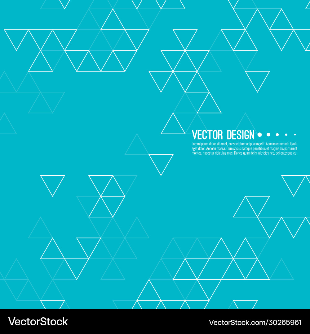 Geometric Triangle Pattern Vector Image