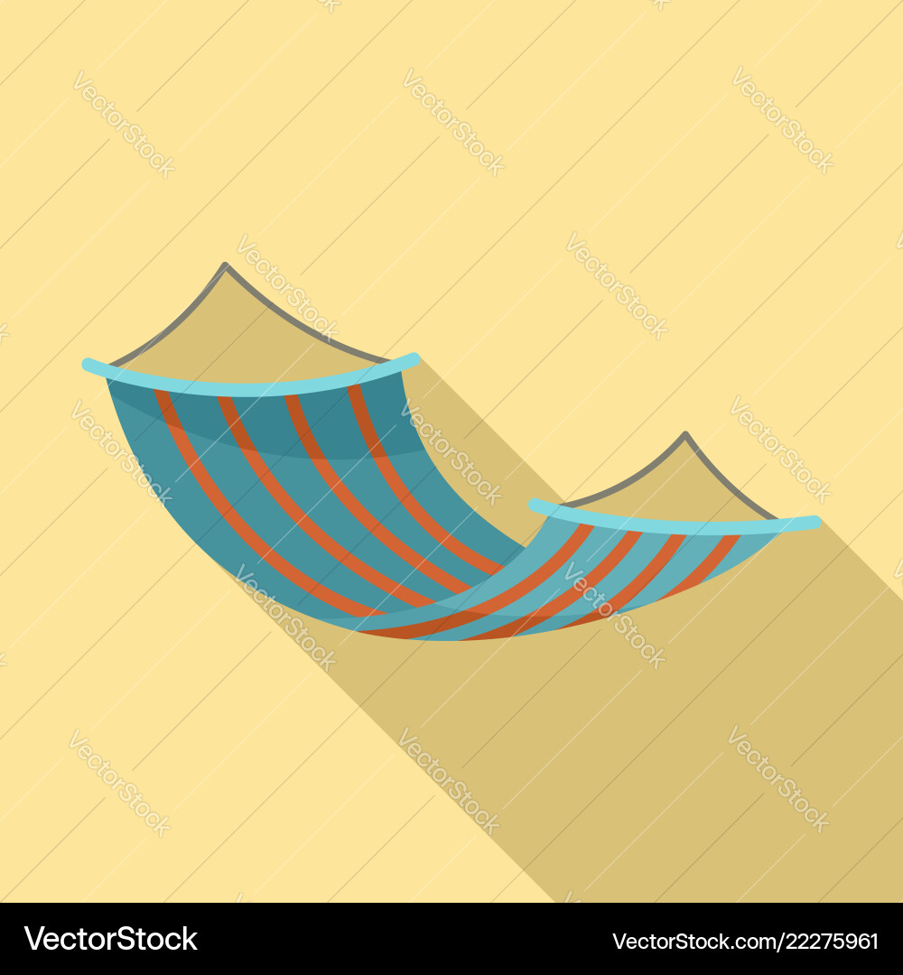 Hammock icon flat style Hammock icon flat style vector image