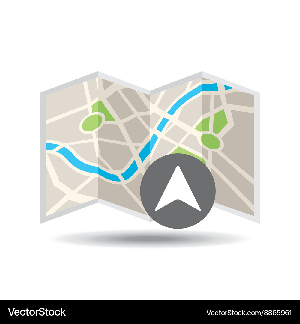 Location on map design Vector Image