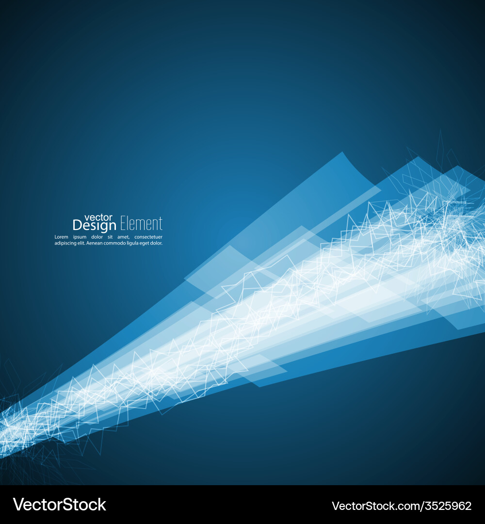 Abstract background with waves and luminous rays vector image