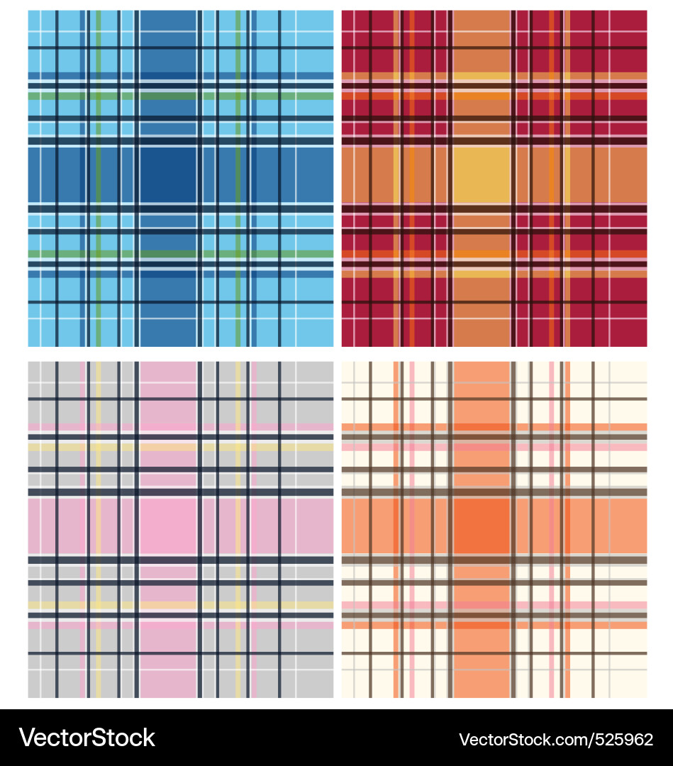 Checkerboard Pattern Collection vector image