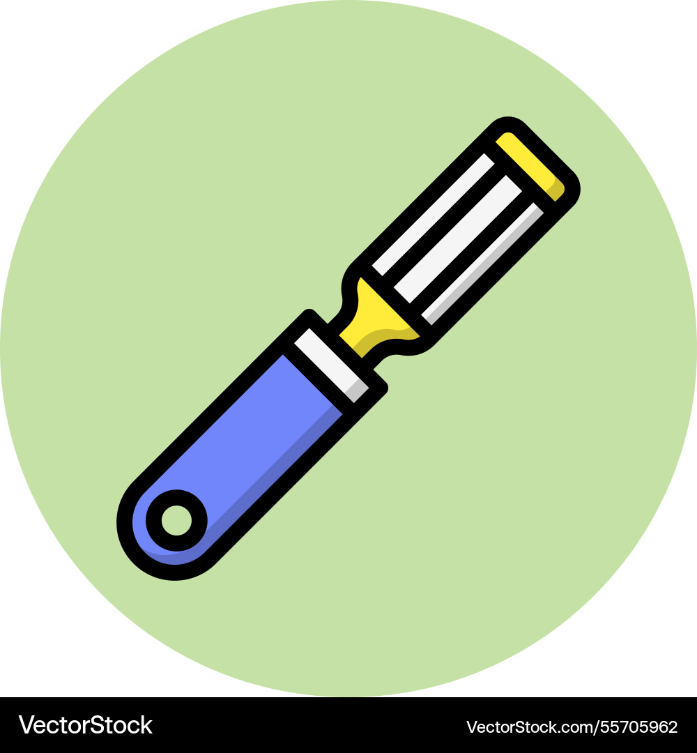 Chisel icon design Vector Image