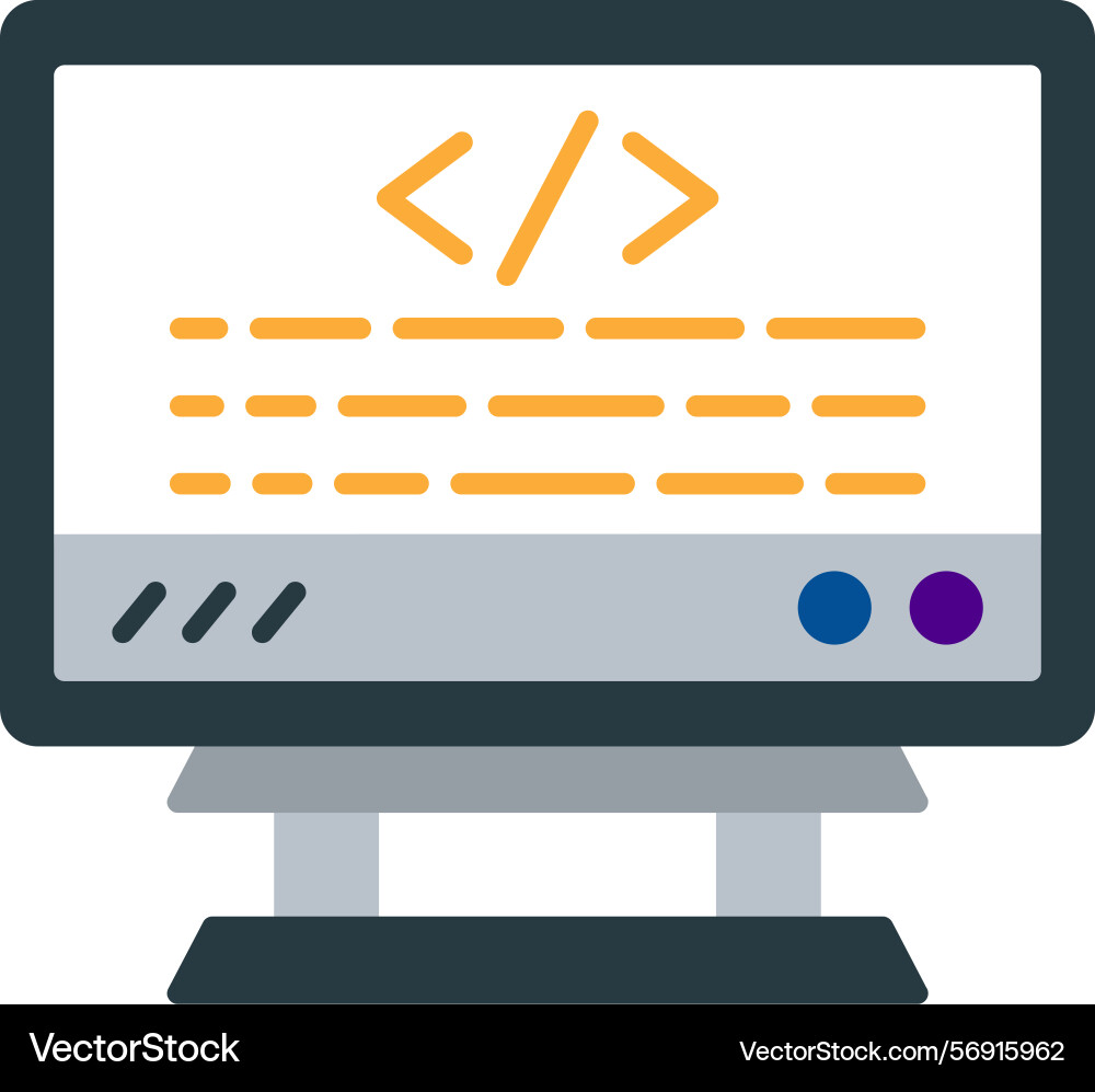 Coding icon vector image