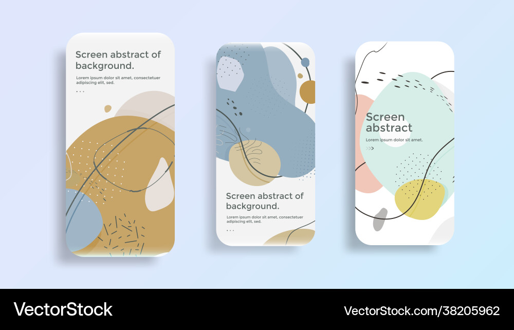 Mobile screen display abstract organic pattern Mobile screen display abstract organic pattern vector image