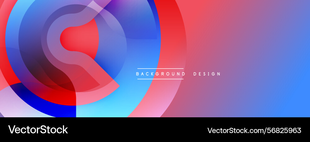 Abstract colorful background overlapping circles Vector Image