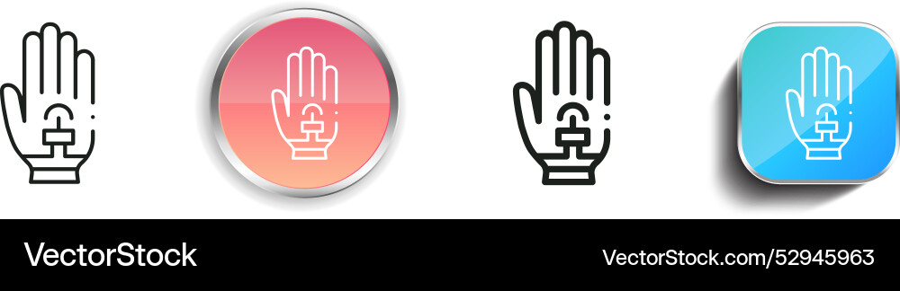 Chip-Symbol dünne lineare regelmäßige und Schaltfläche Stil Chip-Symbol dünne lineare regelmäßige und Schaltfläche Stil vektorbild