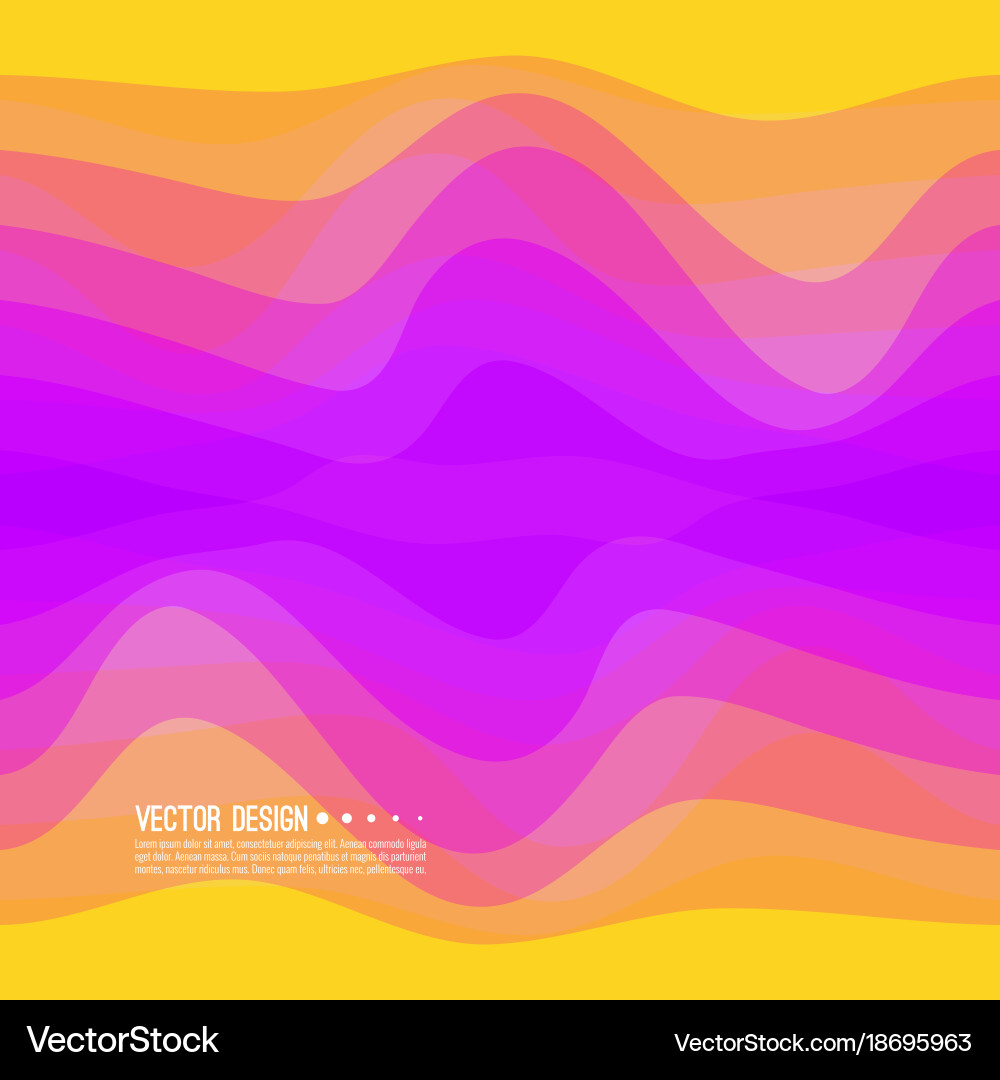 Distorted wave colorful texture vector image