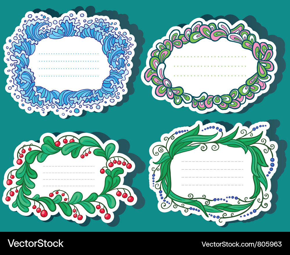 Labels set Vector Image