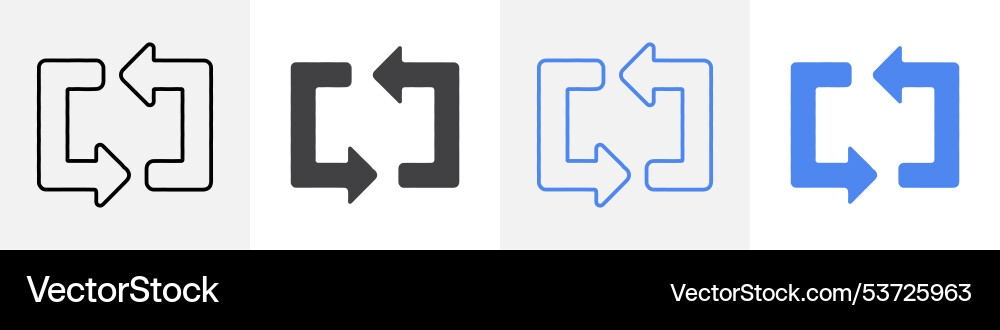 Reload icon set use for web vector image