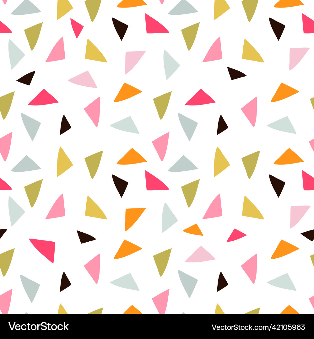 Seamless abstract pattern with colourful triangles Seamless abstract pattern with colourful triangles vector image