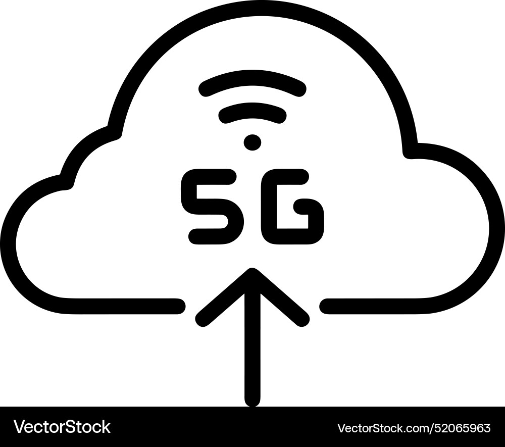 Upload outline icon symbol image Upload outline icon symbol image Vector Image