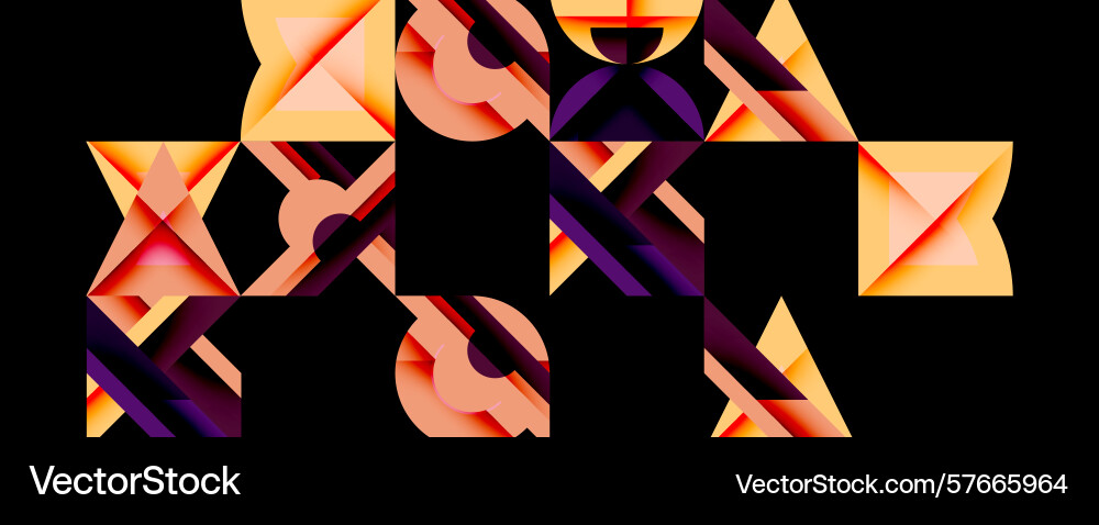 Abstract geometric shapes overlap creating Abstract geometric shapes overlap creating vector image
