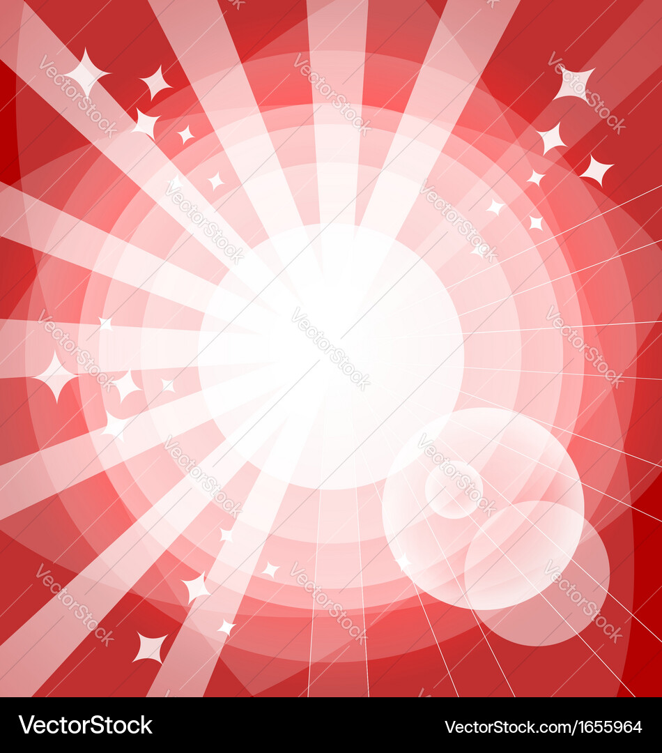 Bright background with rays Vector Image
