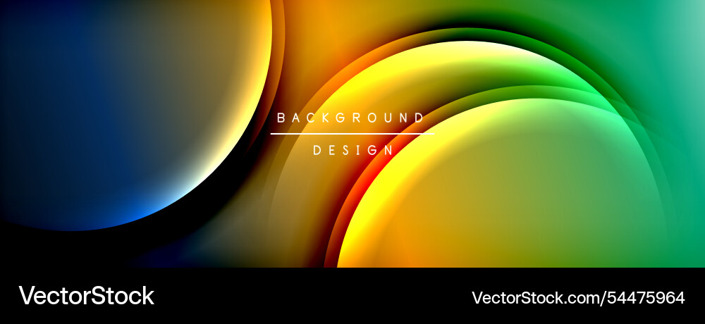 Bright rainbow style color gradient with curve Vector Image