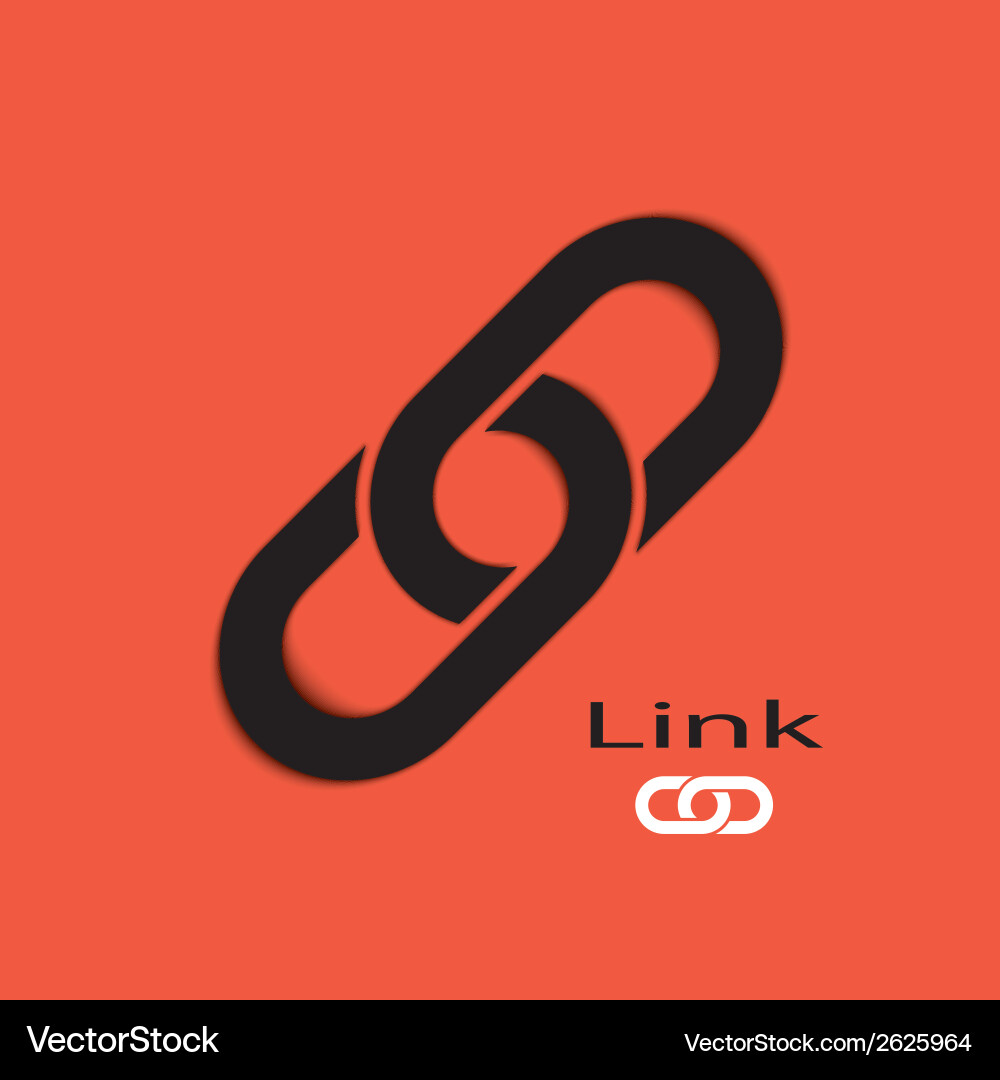 Linked Connection Symbol vector image