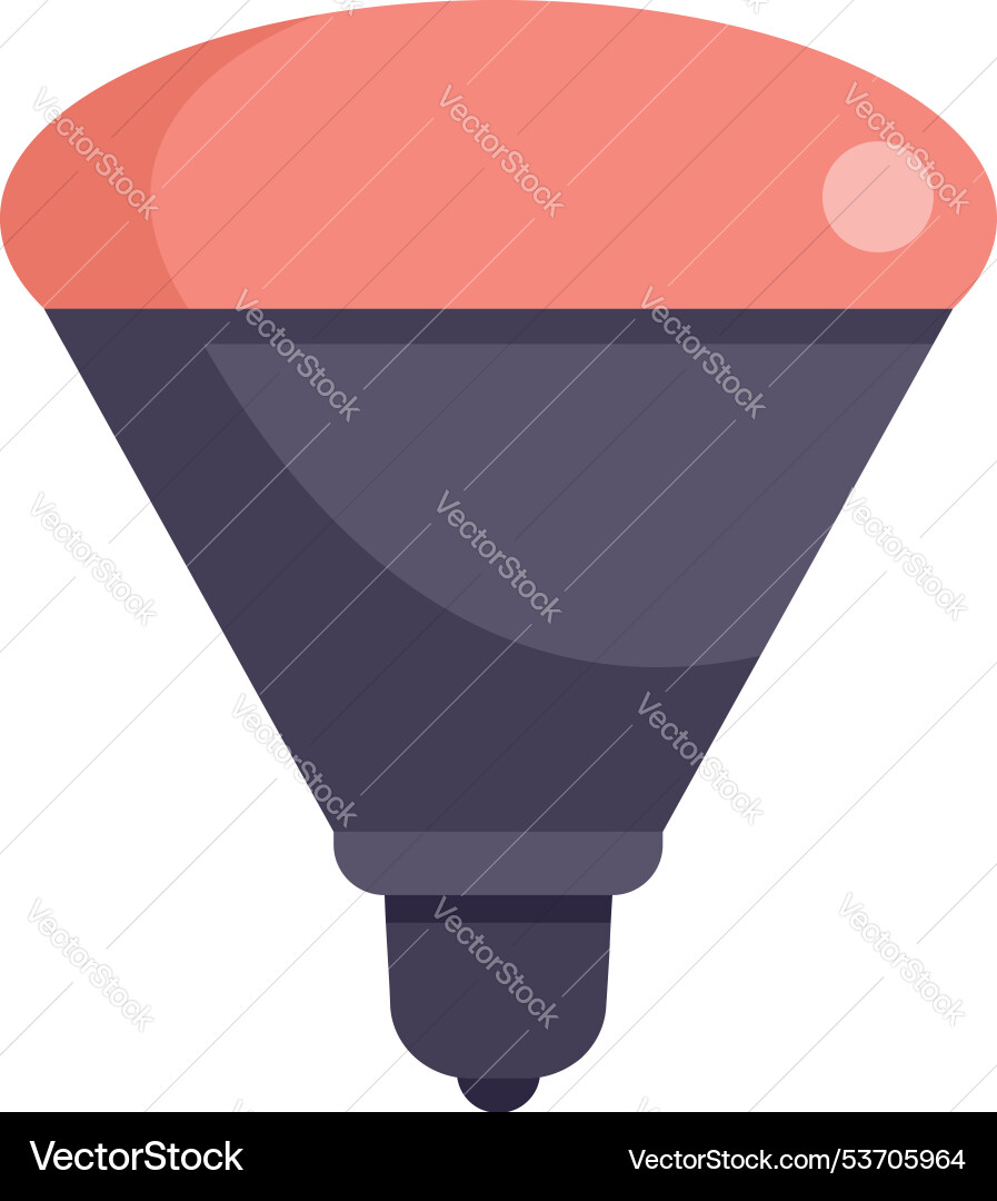 Red smart led light bulb shining with lower part Red smart led light bulb shining with lower part vector image