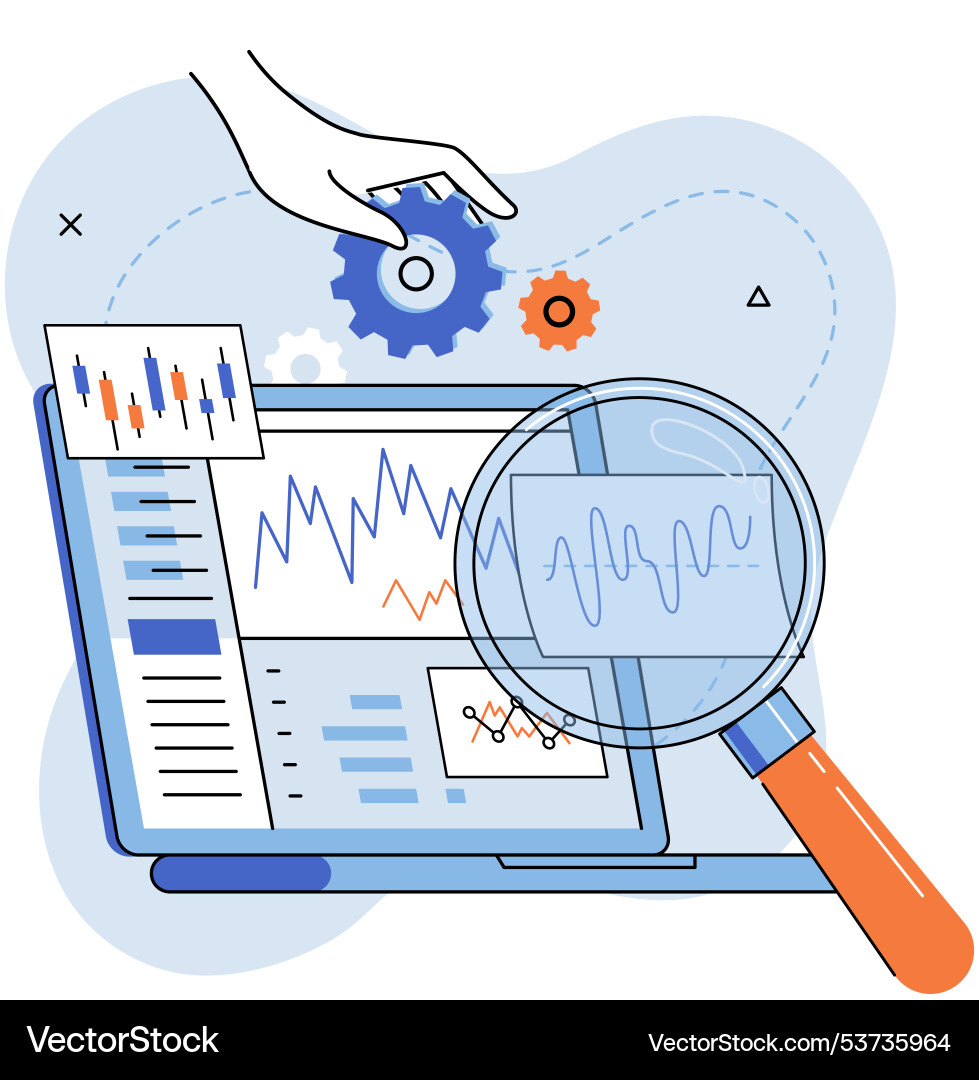 Technical analysis traders use Vector Image