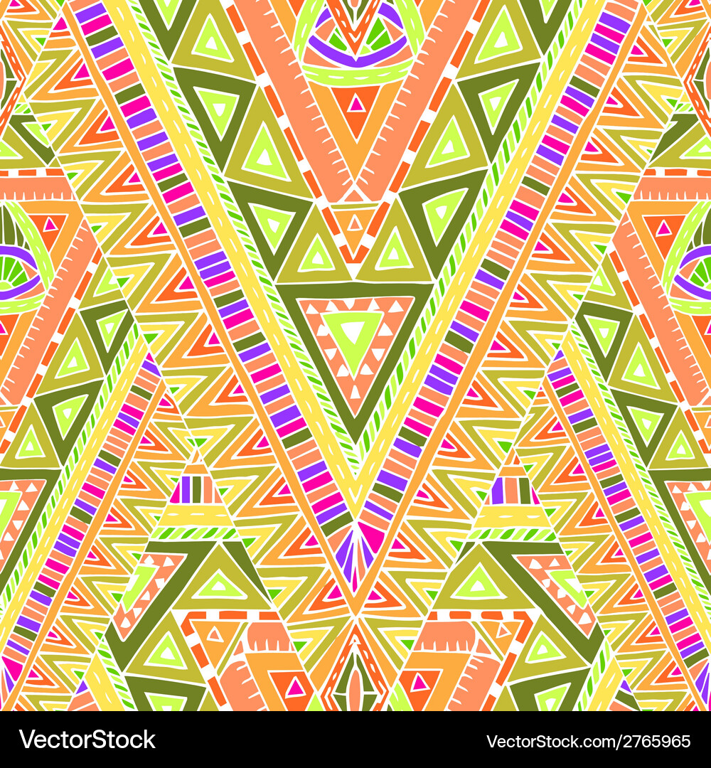 Seamless pattern with geometric elements Vector Image