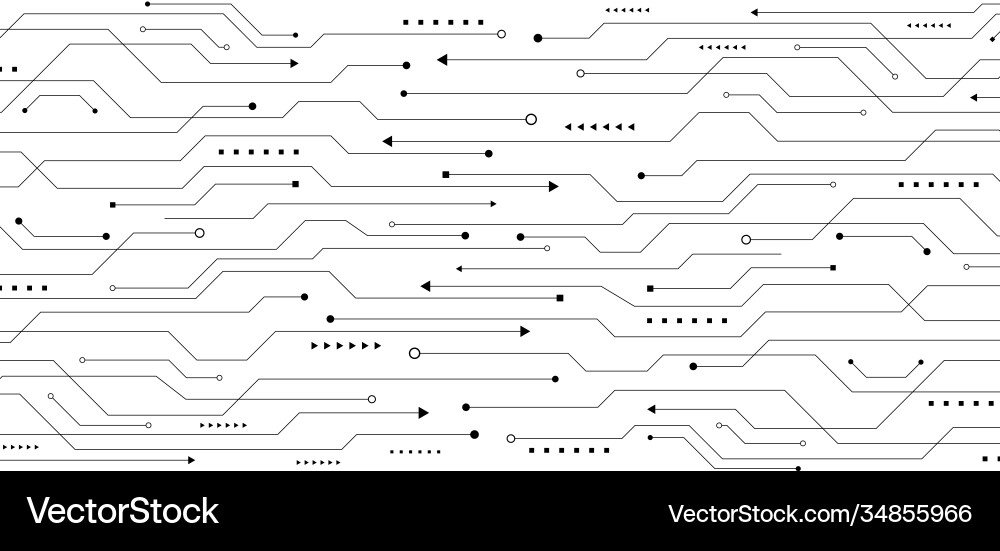 Abstract Circuit Board Pattern vector image