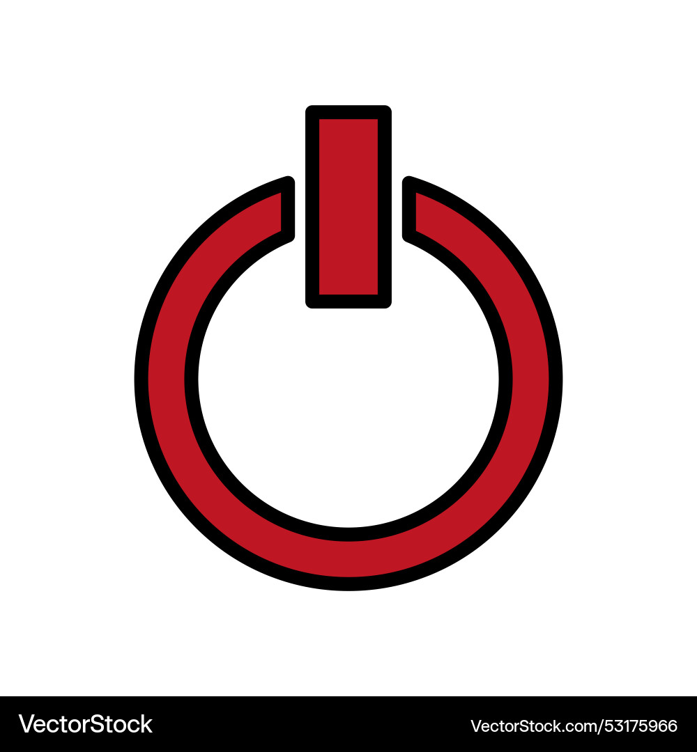 Button for concept design electric power computer Button for concept design electric power computer vector image