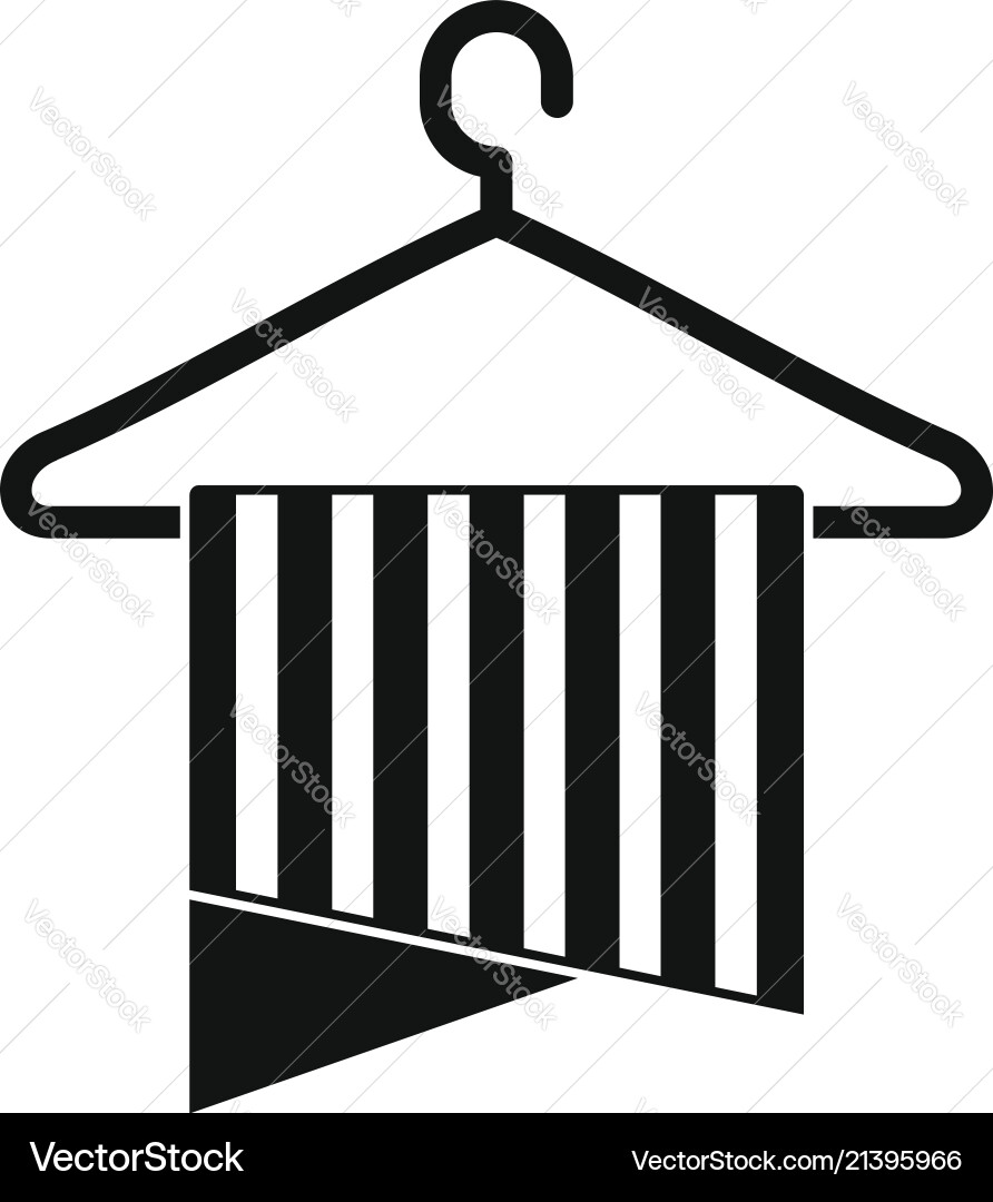 Clean towel icon simple style Clean towel icon simple style Vector Image