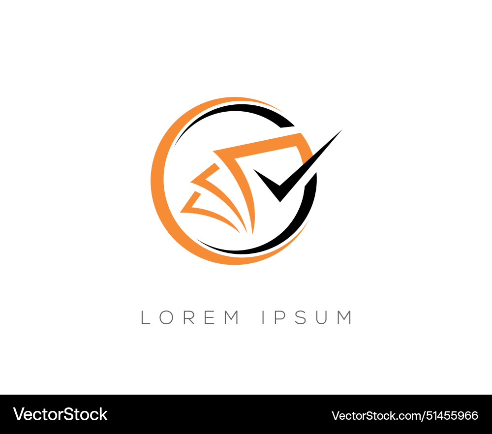 Premium credit repair and business finance logo vector image