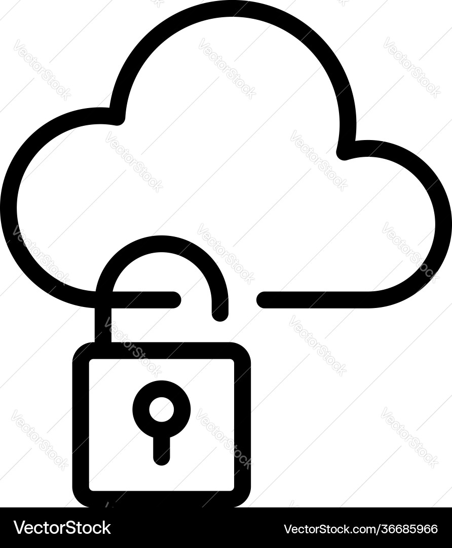 Software malware icon outline style Software malware icon outline style Vector Image