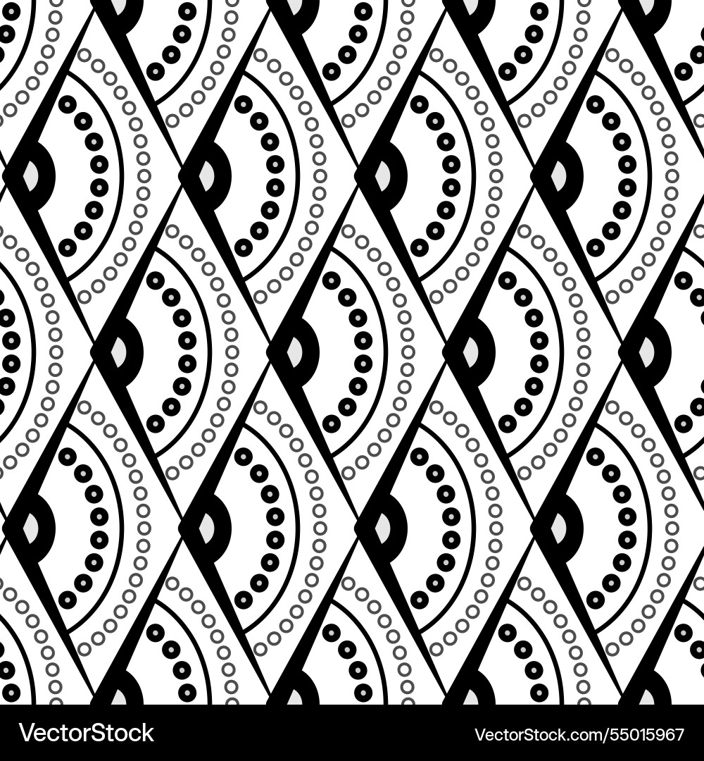 Black scale seamless pattern mosaic tile Black scale seamless pattern mosaic tile vector image