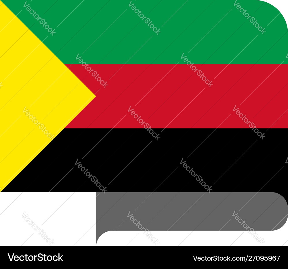 Flag horizontal shape pointer for world map Flag horizontal shape pointer for world map vector image