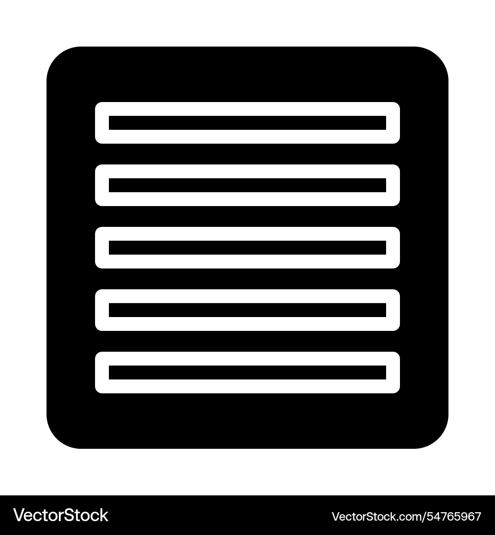 Menu icon for website or application concept Menu icon for website or application concept vector image