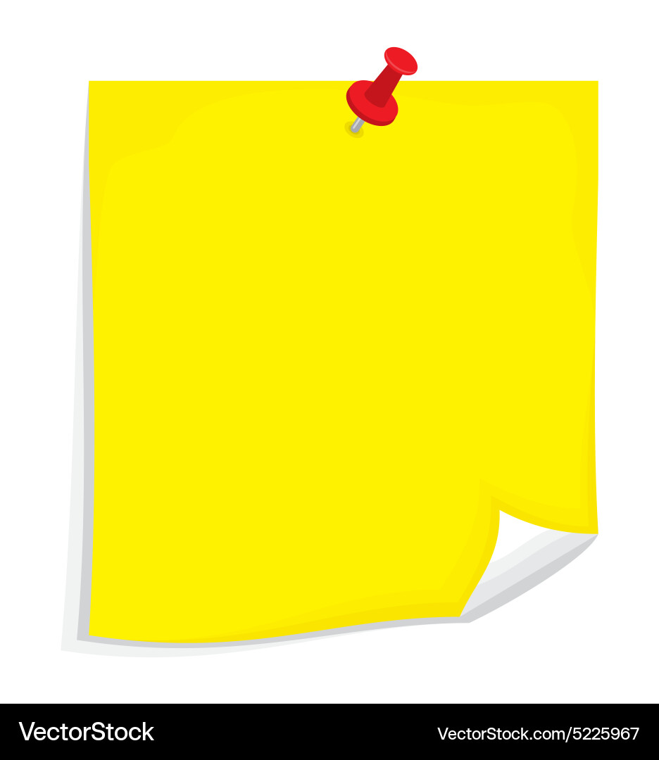 Sticky note1 resize vector image