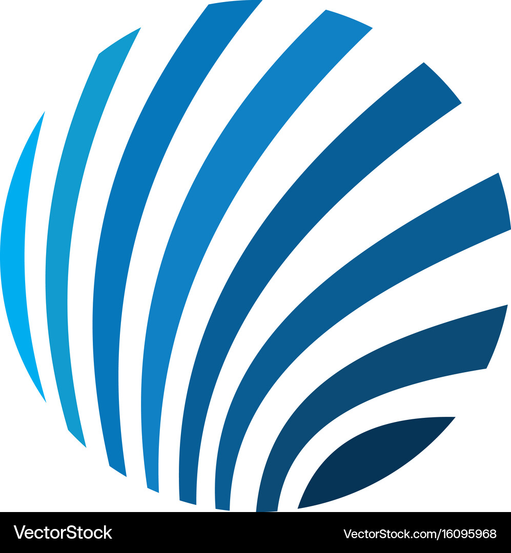 Abstract circle technology logo – Royalty-Free Vector | VectorStock