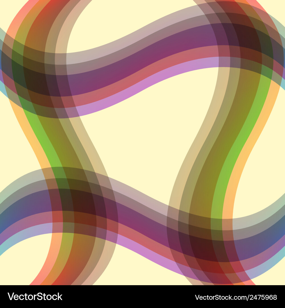 Abstract colorful waves seamless pattern Vector Image