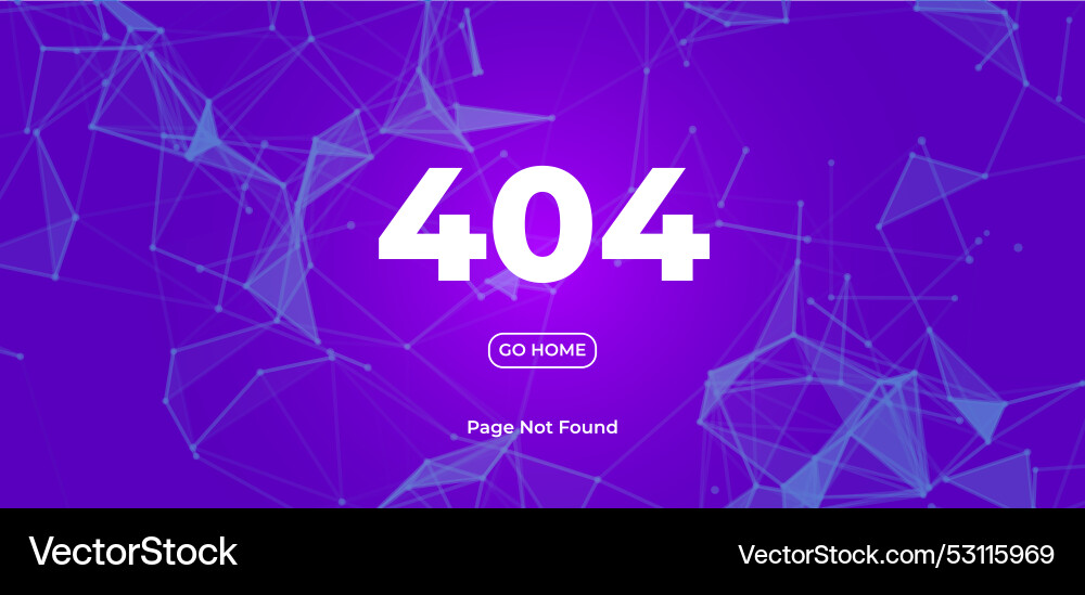 404 page not found error layout template vector image
