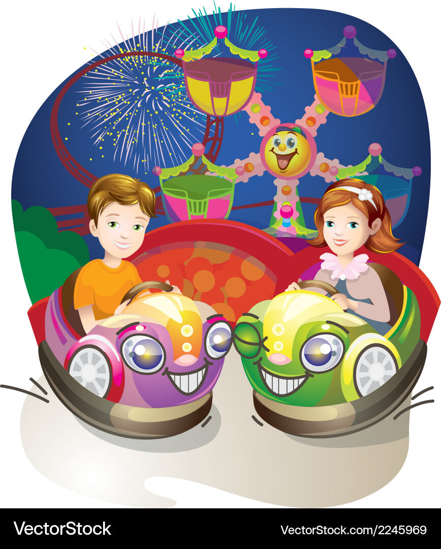 Amusement park Royalty Free Vector Image - VectorStock