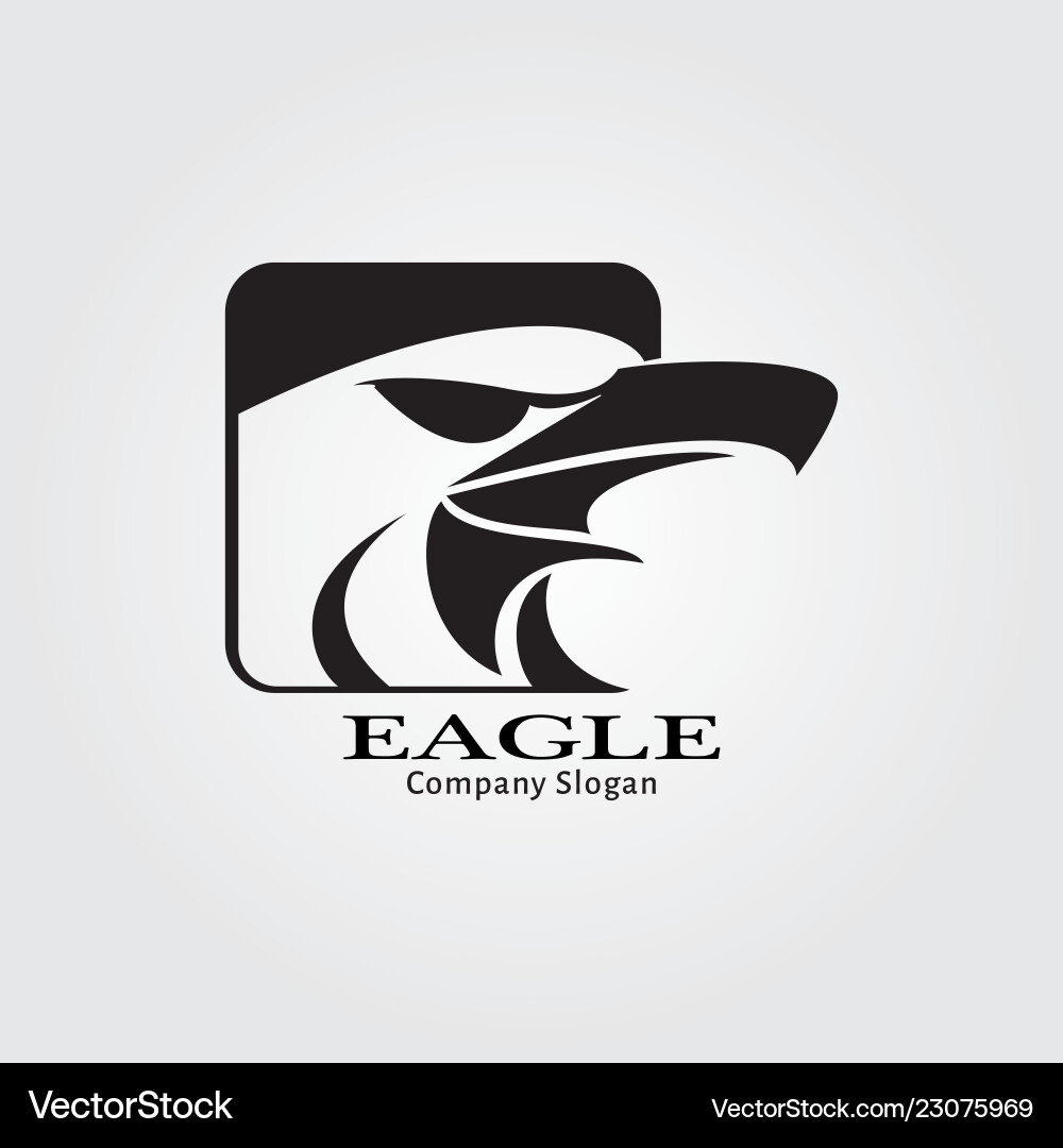Black eagle vector image