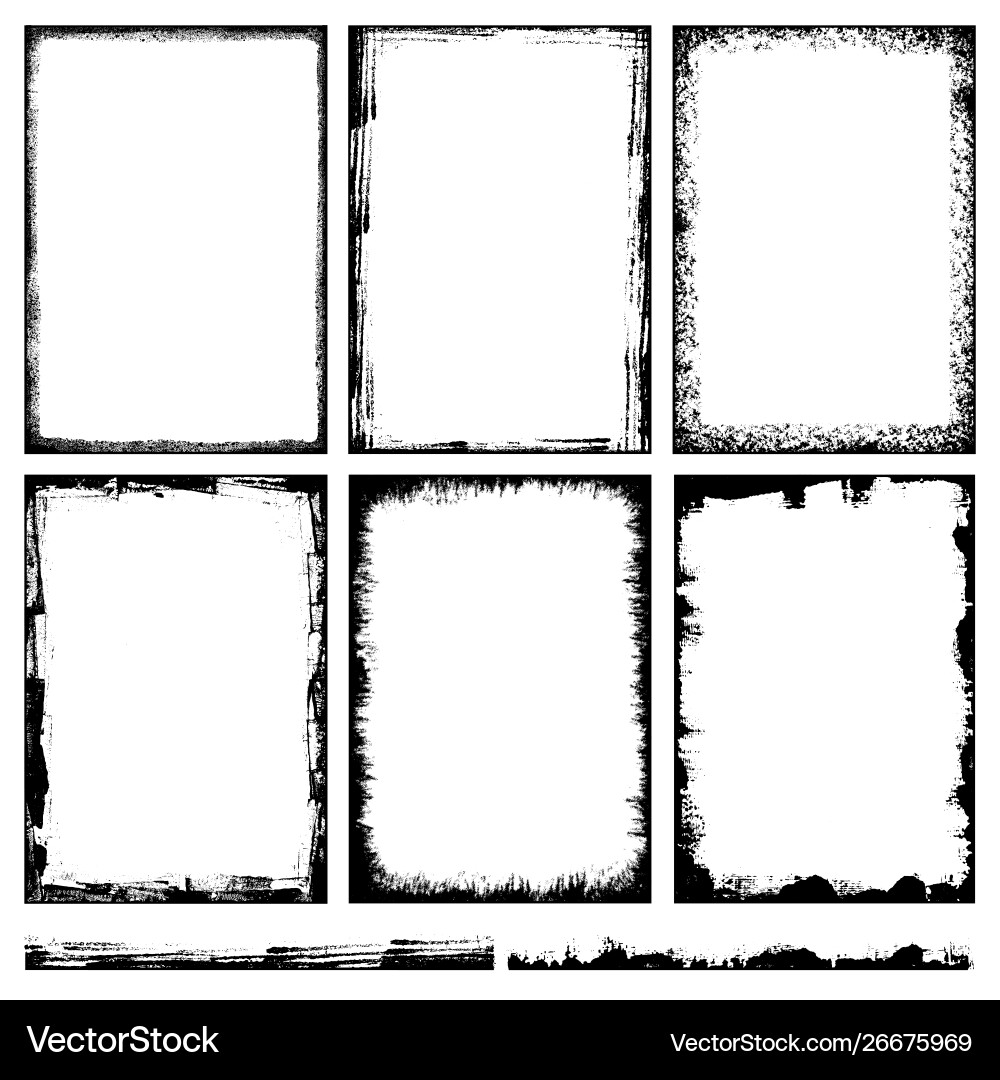 Grunge backgrounds and frames Royalty Free Vector Image