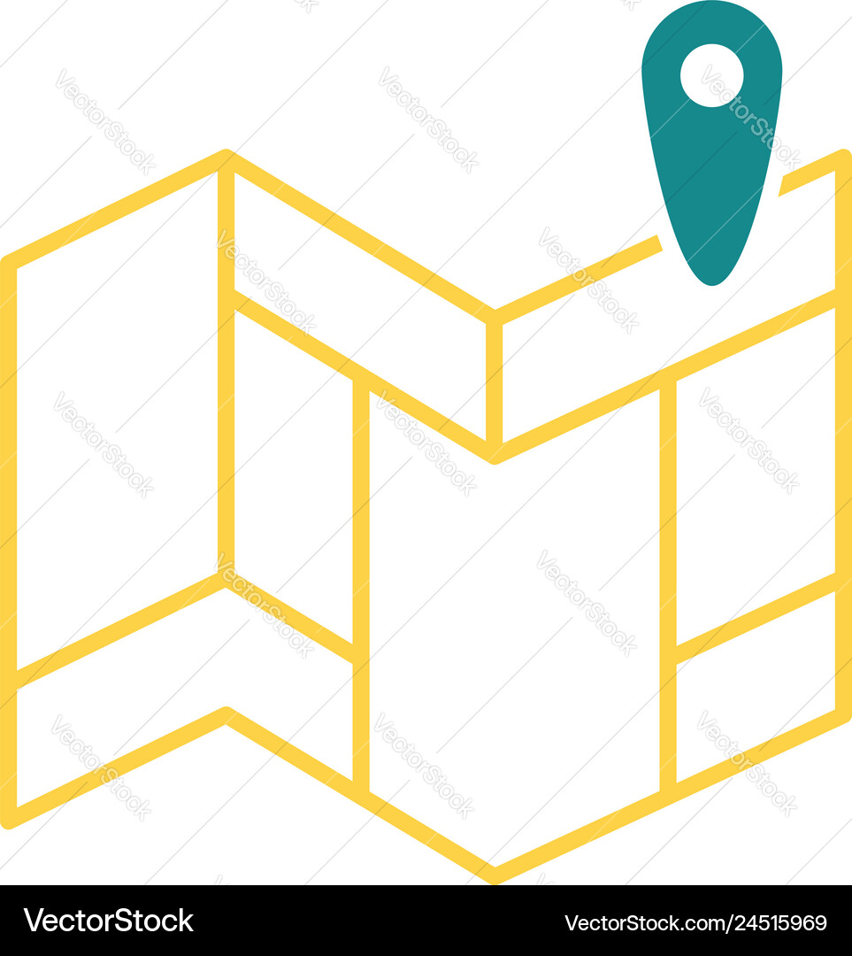 Navigation map icon Navigation map icon vector image