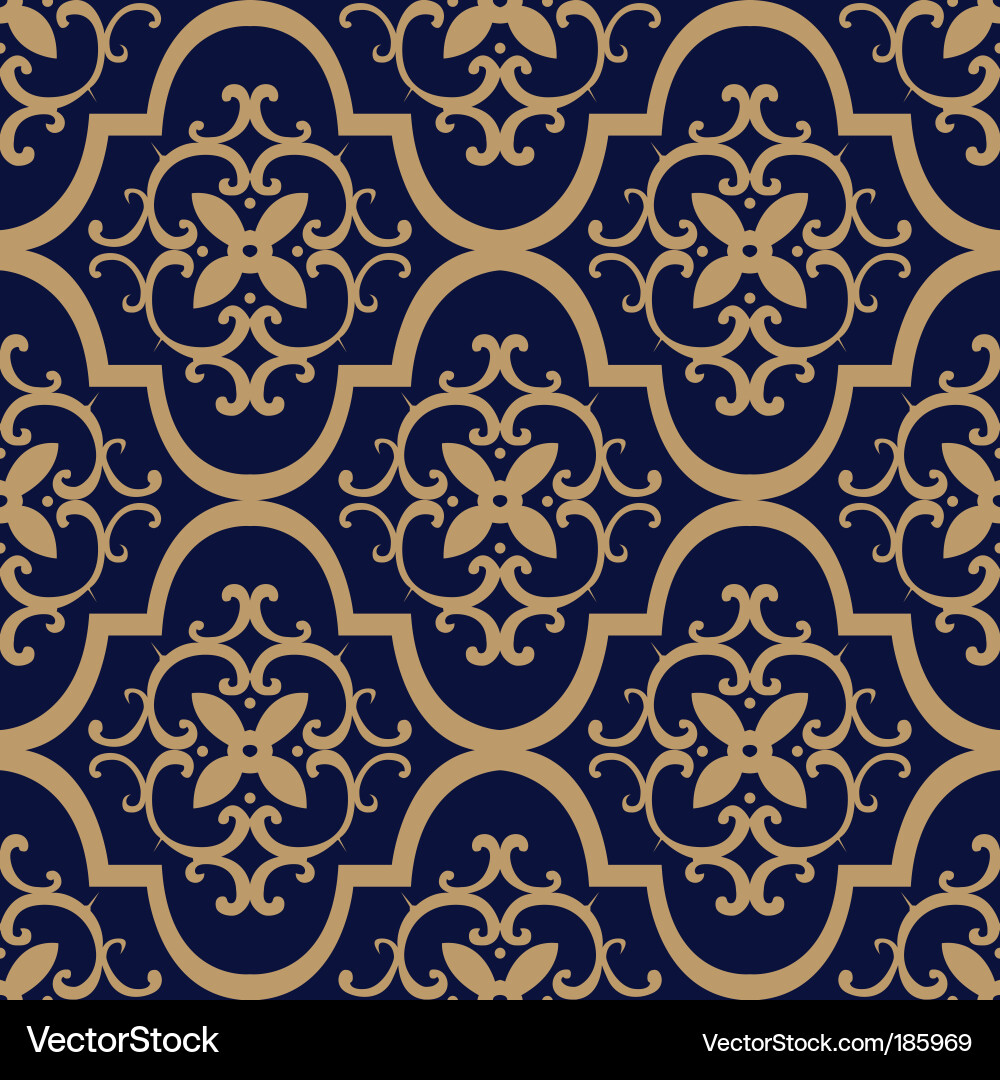 Ornate Crest Pattern vector image